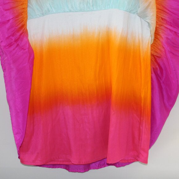 Karina Grimaldi Cambridge Mini Dress Size M 100% Silk - Picture 13 of 13